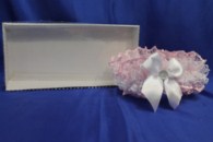 Подвязка кружевная розовая в коробочке арт. 019-109