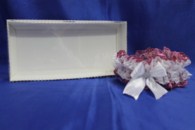 Подвязка кружевная вишнёвая в коробочке арт. 019-120