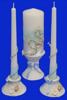 Набор из трех свечей морской арт.062-197
