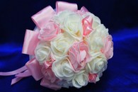 Букет дублер для невесты латексный бело-розовый арт. 020-155