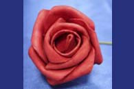 Латексный цветок Красный бутон (65-70 мм) арт. 139-031