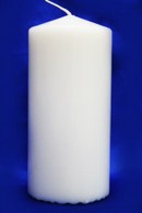 Свеча белая высота 13см, диаметр 6см арт. 059-019