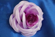 Роза с темно-фиолетовой серединкой блестящая (головка) Мин. заказ от 10шт! арт.137-017