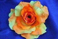 Роза желто-оранжевая матовая большая (головка) Мин. заказ от 10шт! арт. 137-009