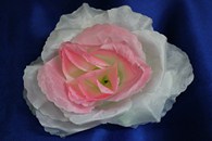 Роза бело-розовая (головка) Мин. заказ от 10шт! арт. 137-069