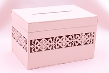 Семейный банк деревянный резной с крышкой розовый Д30хШ20хВ20см арт. 010-051
