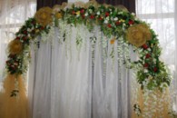 Арка свадебная со съемной шторой (разборная на 4 части) арт. 094-041