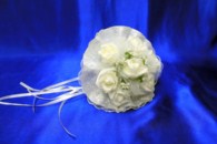 Букет дублер для невесты с латексными розами айвори арт. 020-262