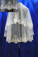 Фата кружево 1,5х1,5м. Цвет: Айвори (18)  арт. 027-567