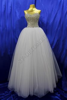 Свадебное платье Цвет: Белый, Кремовый №1249 раз. 40, 42, 44, 46. арт. 011-017