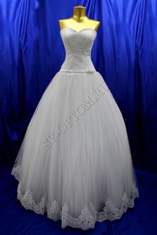 Свадебное платье Цвет: Белый №374, 37 раз. 46. арт. 011-135