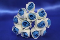 Букет из латексных цветов бело-синий (1 цветок 20мм) стоимость букета арт. 139-074