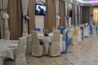 Бело-синяя свадьба (ресторан) 104-001