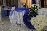 Бело-синяя свадьба (ресторан) 104-009