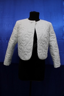 Свадебная куртка Цвет: Белый раз. 42-50, рукав 3/4 арт. 016-013