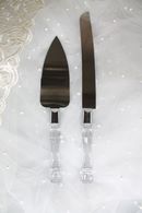 Нож и лопатка с прозрачной ручкой, арт. 050-029