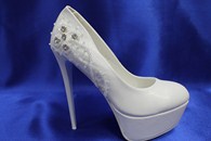 Свадебные туфли для невесты белые С-300 р. 35-40