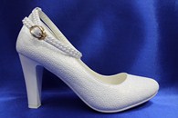 Свадебные туфли для невесты белые С-314 р.36-41
