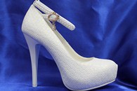 Свадебные туфли для невесты белые С-326 р.35-40