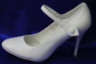Свадебные туфли для невесты белые К-142 р.37, 38, 39.