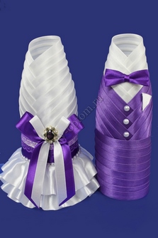 Одежда для шампанского фиолетовая арт.047-185