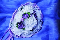 Букет дублер для невесты латексный сиреневый арт. 020-365