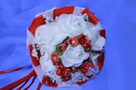 Букет дублер для невесты латексный красный арт. 020-369