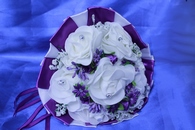 Букет дублер для невесты латексный фиолетовый арт. 020-373