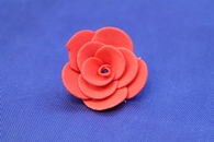 Латексная роза красная (12 штук 25мм) цена за упаковку арт. 139-120