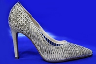 Свадебные туфли для невесты бежевые, искуственная замша, С-428 р.36-41. Каблук 10см.