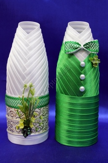 Одежда для шампанского зеленая арт.047-201