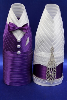 Одежда для шампанского фиолетовая арт.047-210