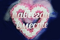 Сердце с фатином бело-розовое 