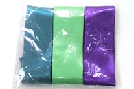 Ленты атласные 3 шт по 3 метра (салатовый, бирюза, фиолетовый). арт.1202-015
